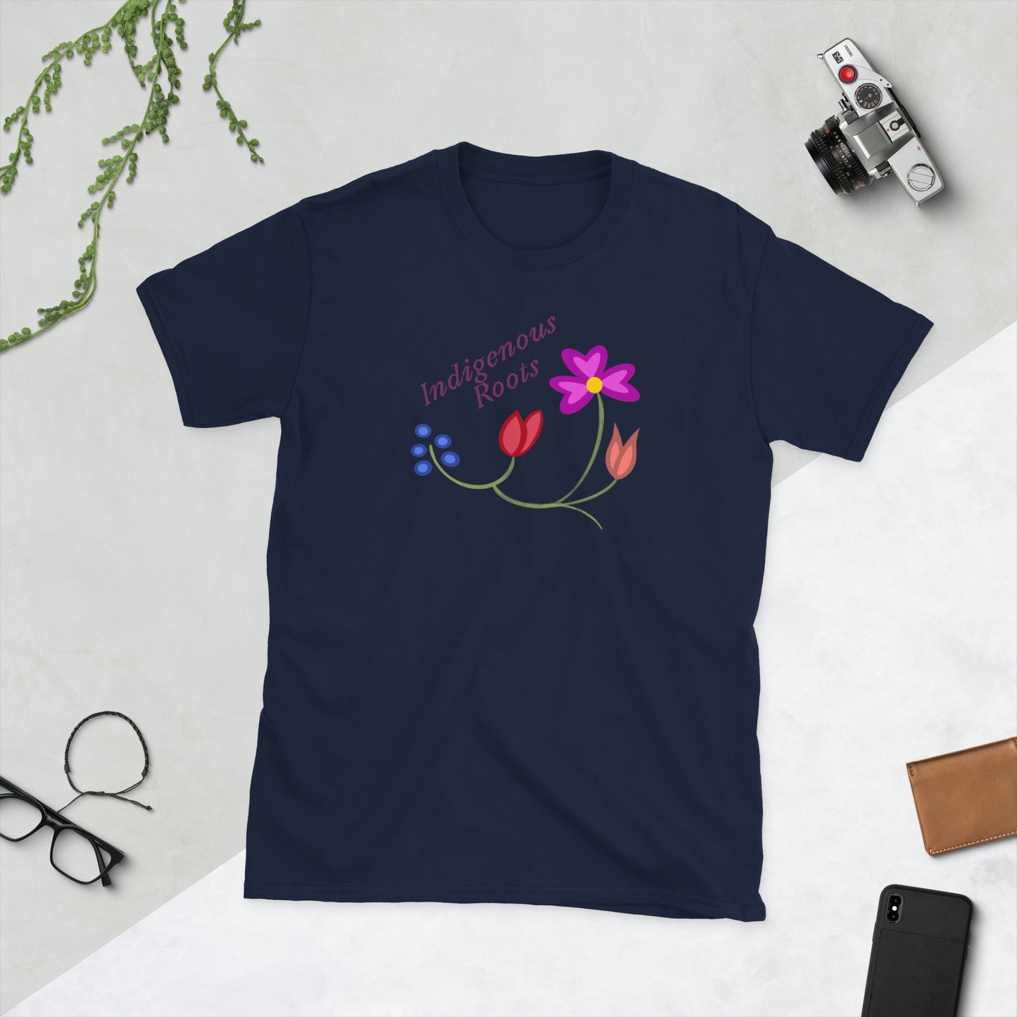 Roots Floral Short-Sleeve Unisex T-Shirt