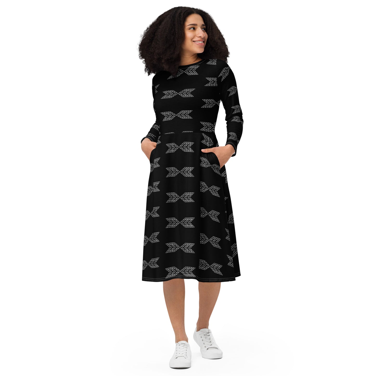 Logo Midi Dress