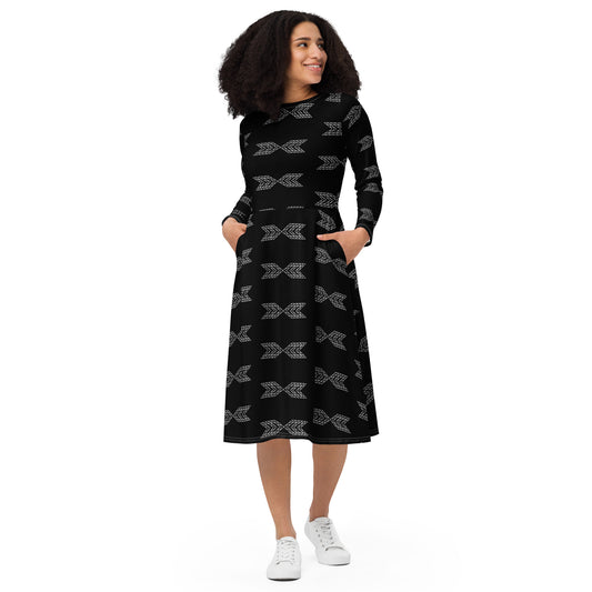 Logo Midi Dress