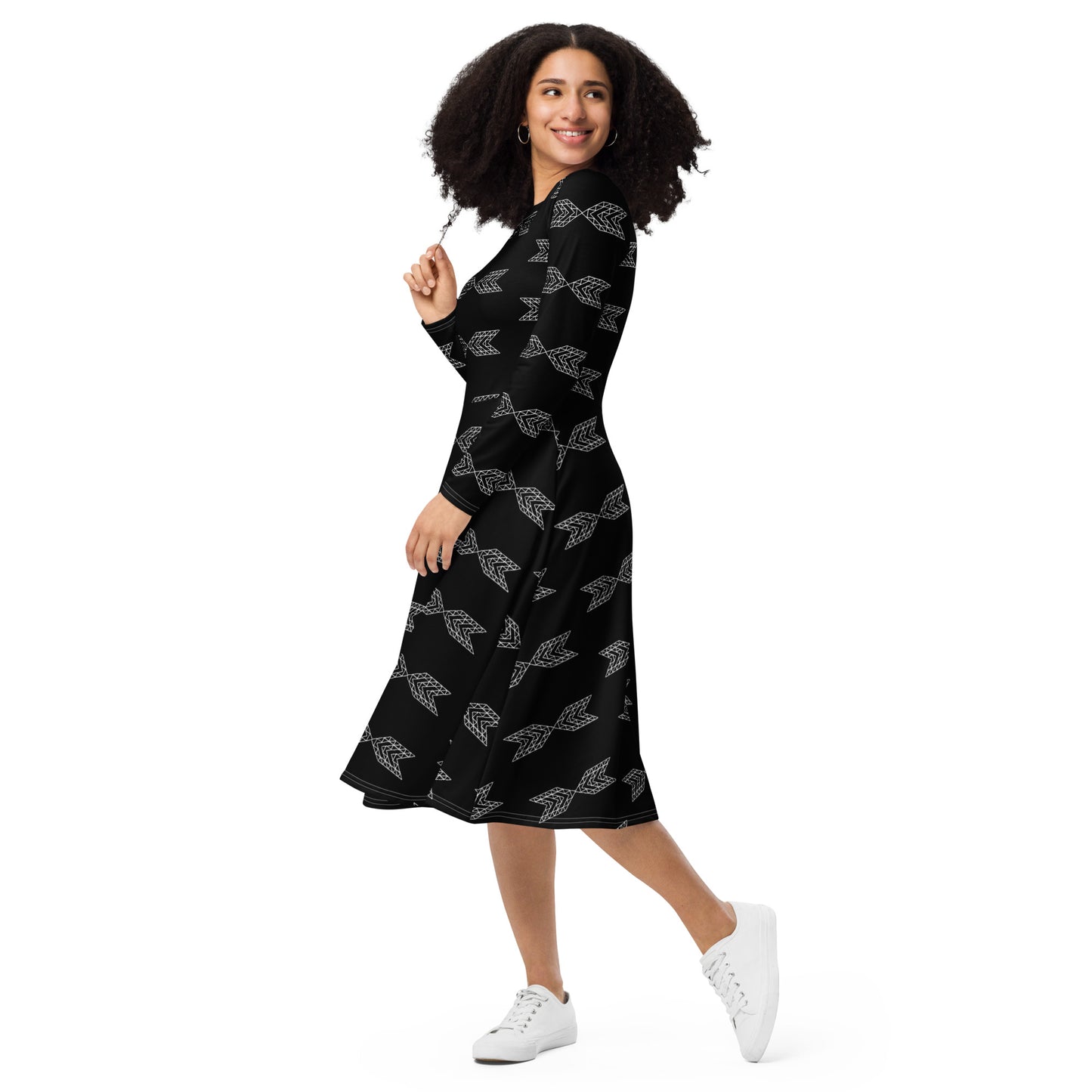 Logo Midi Dress