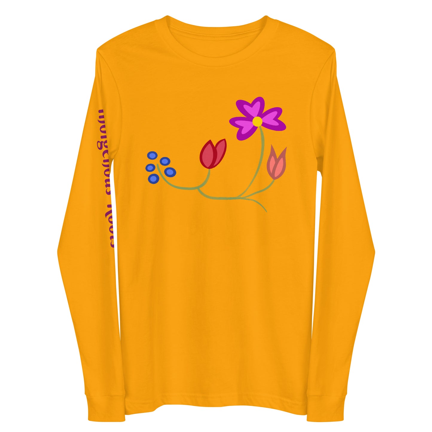 Roots Floral Unisex Long Sleeve Tee