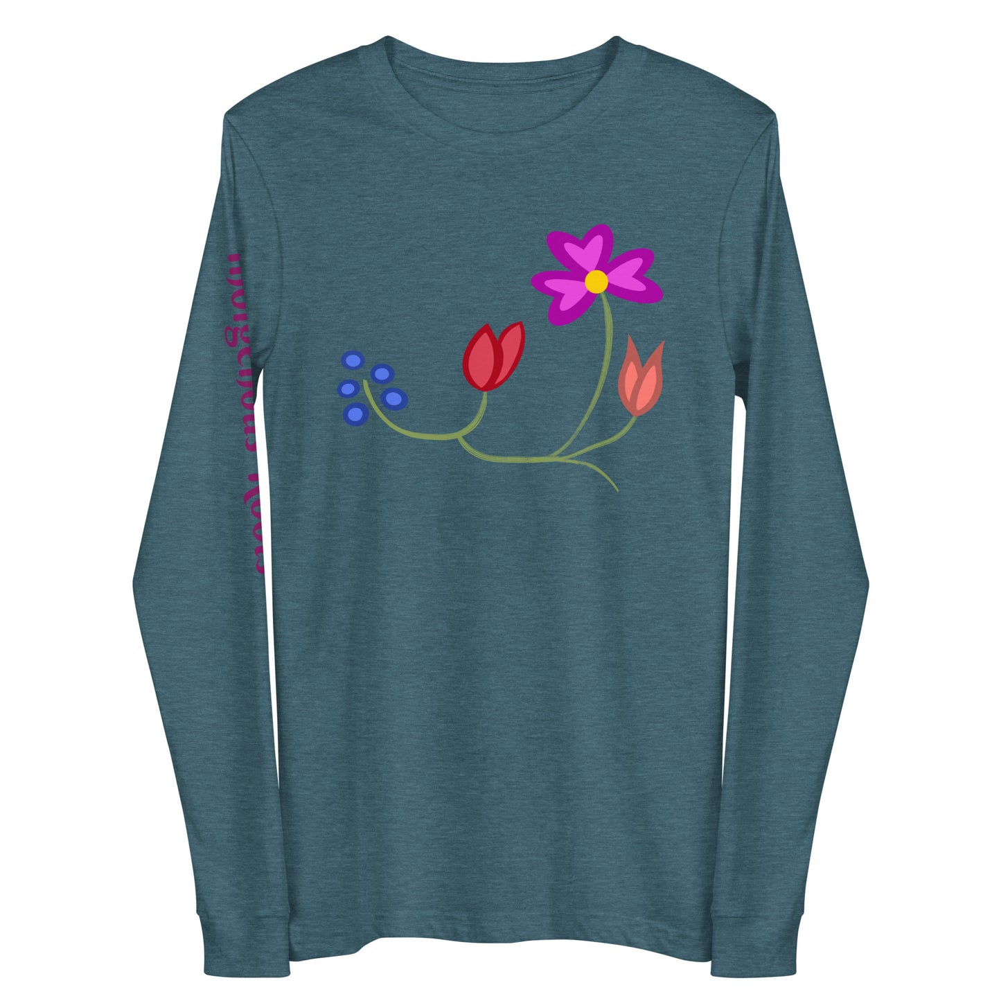 Roots Floral Unisex Long Sleeve Tee