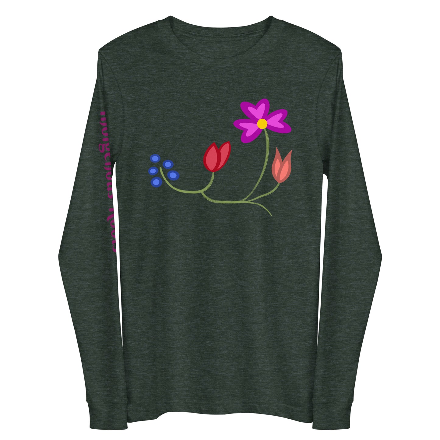 Roots Floral Unisex Long Sleeve Tee