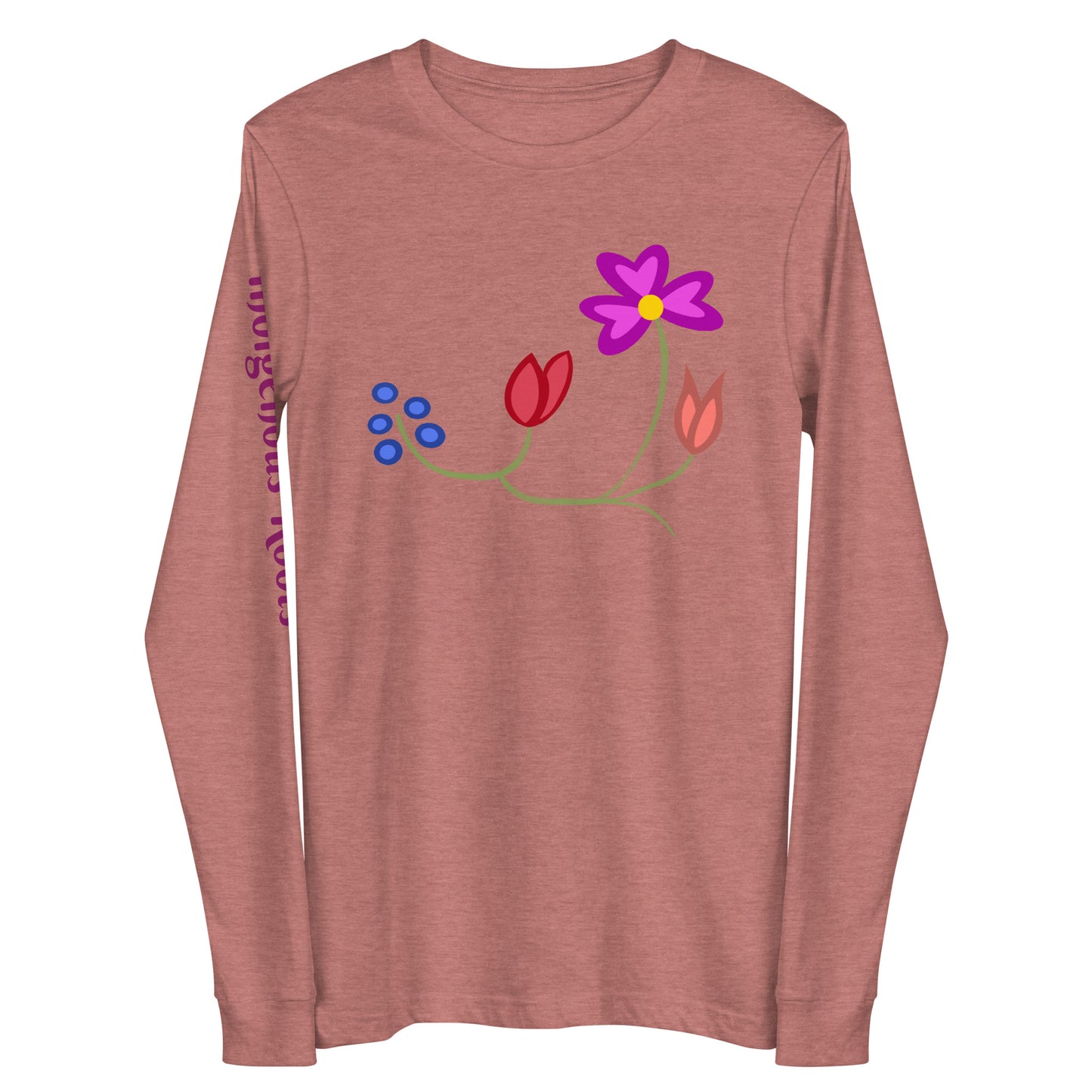 Roots Floral Unisex Long Sleeve Tee