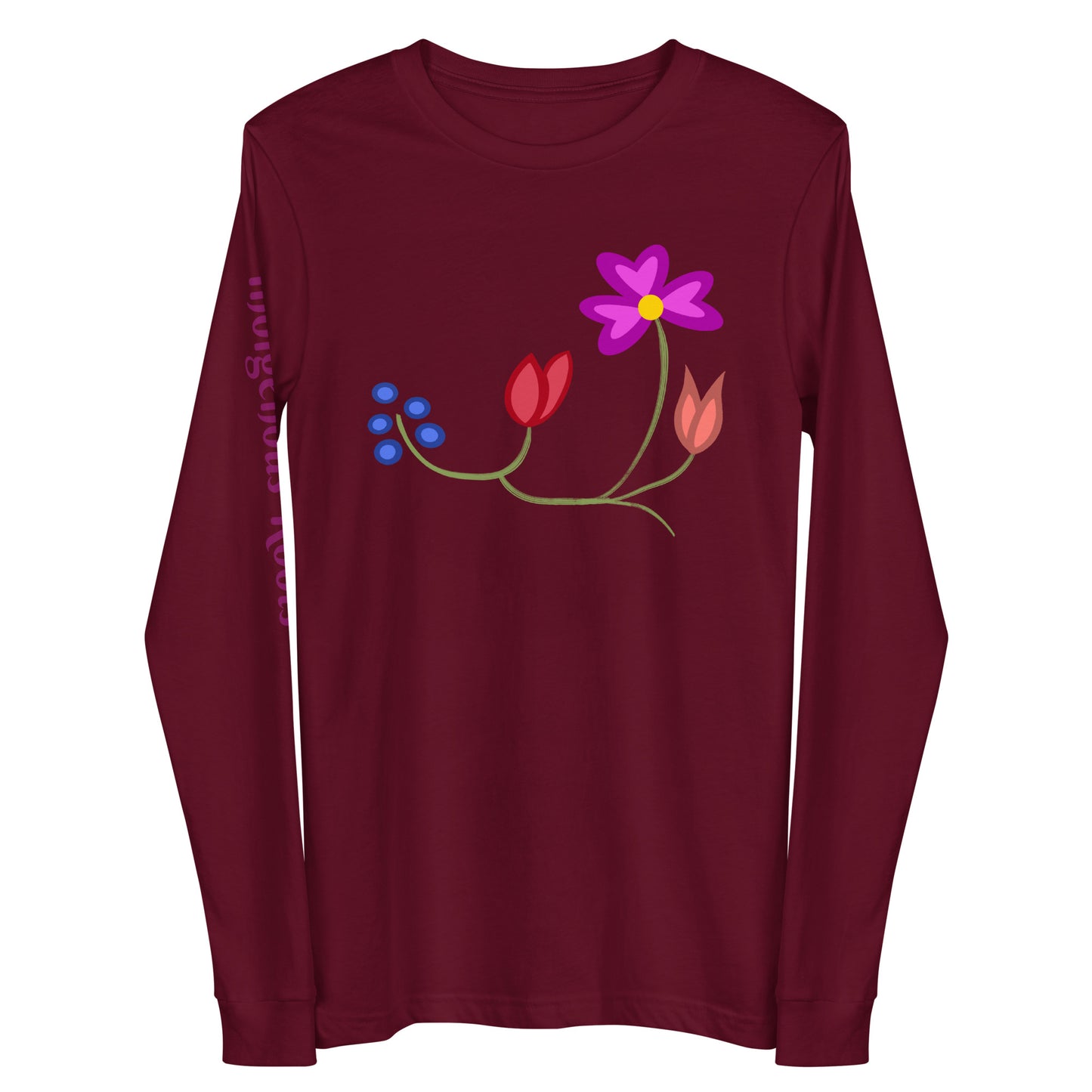 Roots Floral Unisex Long Sleeve Tee
