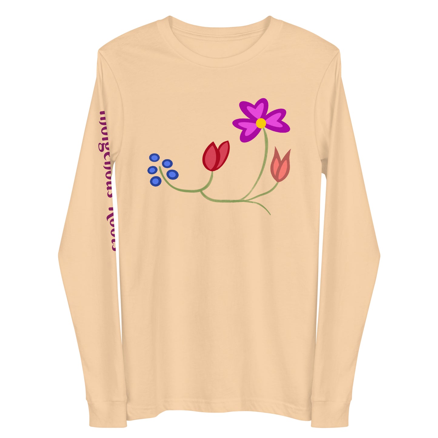 Roots Floral Unisex Long Sleeve Tee