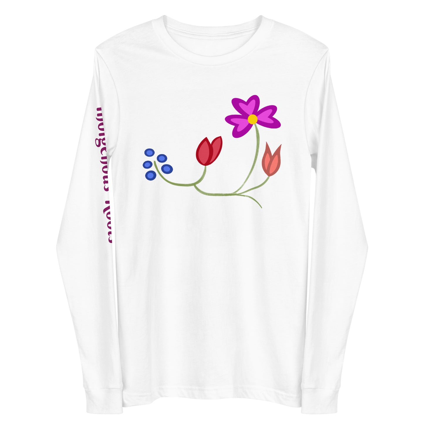 Roots Floral Unisex Long Sleeve Tee