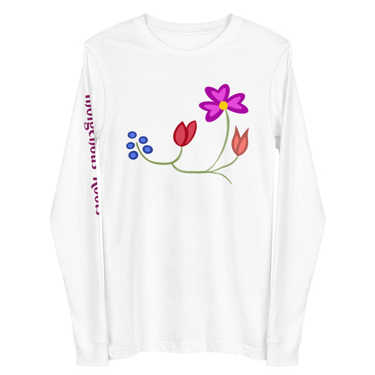 Roots Floral Unisex Long Sleeve Tee